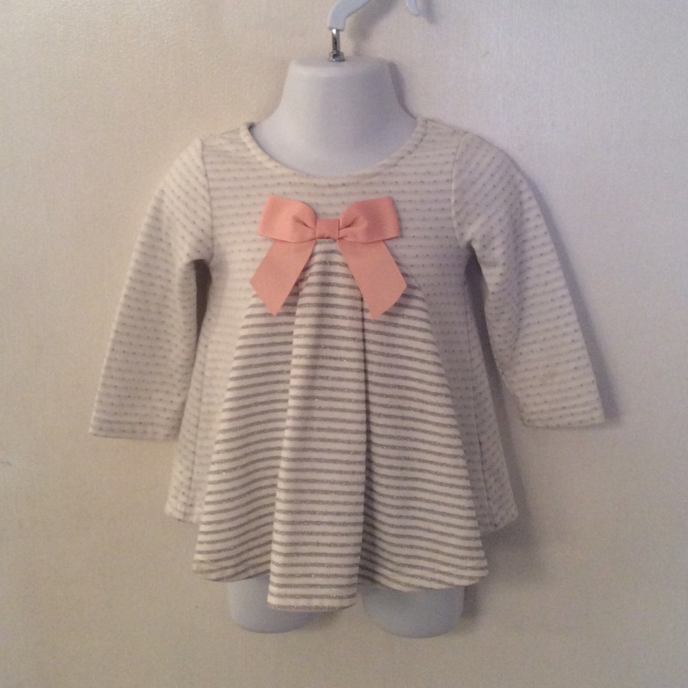 Dylan & Abby silver metallic dress. Size 6-9M
